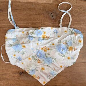 floral handkerchief top